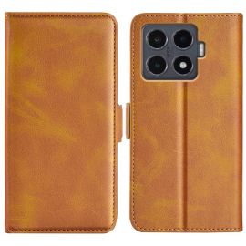 Custodia a portafoglio SIDE per Xiaomi 15T Pro marrone chiaro