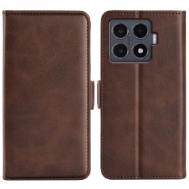 Custodia a portafoglio SIDE per Xiaomi 15T Pro marrone scuro