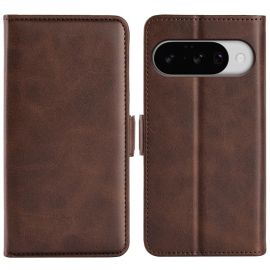 SIDE Custodia a portafoglio per Google Pixel 10 / Google Pixel 10 Pro marrone scuro