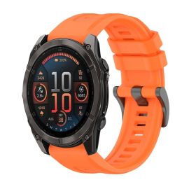 SILICONE Cinturino sostituibile per Garmin Fenix 8 47mm arancione