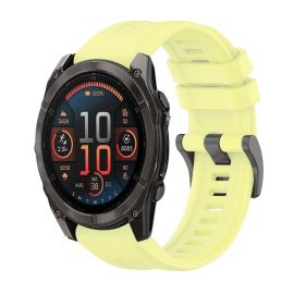 SILICONE Cinturino sostituibile per Garmin Fenix 8 47mm giallo