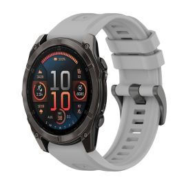 SILICONE Cinturino sostituibile per Garmin Fenix 8 47mm grigio