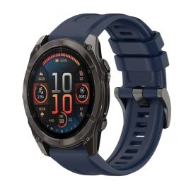 SILICONE Cinturino sostituibile per Garmin Fenix 8 47mm blu scuro