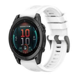 SILICONE Cinturino sostituibile per Garmin Fenix E 47mm bianco