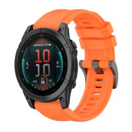 SILICONE Cinturino sostituibile per Garmin Fenix E 47mm arancione