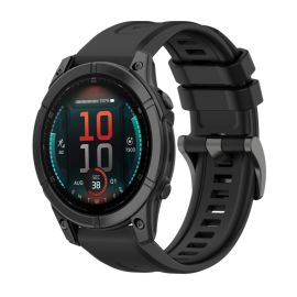 SILICONE Cinturino sostituibile per Garmin Fenix E 47mm nero