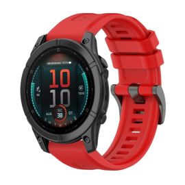 SILICONE Cinturino sostituibile per Garmin Fenix E 47mm rosso