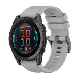 SILICONE Cinturino sostituibile per Garmin Fenix E 47mm grigio