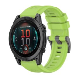 SILICONE Cinturino sostituibile per Garmin Fenix E 47mm verde chiaro