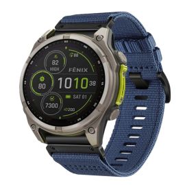 CANVAS Cinturino sostituibile per Garmin Fenix 8 47mm blu