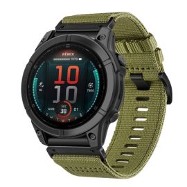 CANVAS Cinturino sostituibile per Garmin Fenix E 47mm ARMY GREEN