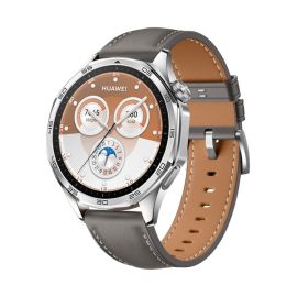 Cinturino in pelle LEATHER per Huawei Watch GT 5 46mm / GT 6 46mm grigio