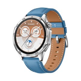 LEATHER Cinturino in pelle per Huawei Watch GT 5 46mm / GT 6 46mm blu
