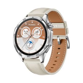 LEATHER Cinturino in pelle per Huawei Watch GT 5 46mm / GT 6 46mm CREAMY WHITE