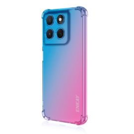 ENKAY GRADIENT Custodia protettiva per Motorola Moto G86 5G BLUE-PINK