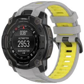 SPORT Cinturino intercambiabile in silicone Garmin Instinct 3 45mm GRIGIO YELLOW