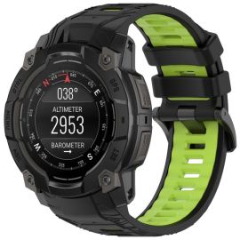 SPORT Cinturino intercambiabile in silicone Garmin Instinct 3 45mm BLACK GREEN