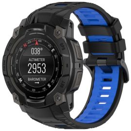 SPORTY Cinturino di ricambio in silicone Garmin Instinct 3 45mm BLACK BLUE