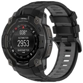 SPORT Cinturino intercambiabile in silicone Garmin Instinct 3 45mm BLACK GRIGIO