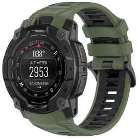 SPORT Cinturino intercambiabile in silicone Garmin Instinct 3 45mm GREEN BLACK