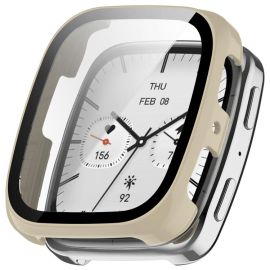 PC FULL COVER Cover in plastica con vetro per Amazfit Active 2 (Square) IVORY