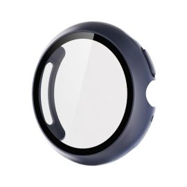 PC FULL COVER Cover in plastica con vetro per Google Pixel Watch 4 45mm blu