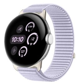 Cinturino di ricambio in NYLON per Google Pixel Watch / Pixel Watch 2 / Pixel Watch 3 41mm / Pixel Watch 4 41mm viola