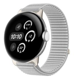 Cinturino di ricambio in NYLON per Google Pixel Watch / Pixel Watch 2 / Pixel Watch 3 41mm / Pixel Watch 4 41mm grigio