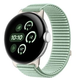 Cinturino di ricambio in NYLON per Google Pixel Watch / Pixel Watch 2 / Pixel Watch 3 41mm / Pixel Watch 4 41mm AQUA BLUE