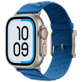Cinturino in nylon TWILL BAND per Apple Watch 38 / 40 / 41 / Apple Watch 10 / 11 42mm azzurro