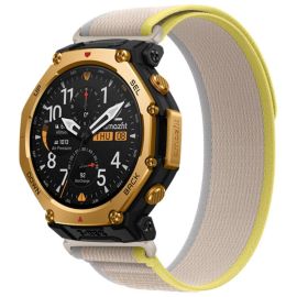NYLON COLOR Cinturino intercambiabile per Amazfit T-Rex 3 Pro 48mm YELLOW-BEIGE
