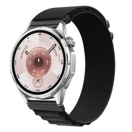 Cinturino di ricambio in NYLON per Huawei Watch GT 5 46mm / GT 6 46mm nero