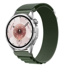 Cinturino di ricambio in NYLON per Huawei Watch GT 5 46mm / GT 6 46mm verde scuro