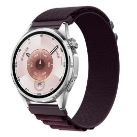 Cinturino di ricambio in NYLON per Huawei Watch GT 5 46mm / GT 6 46mm bordeaux