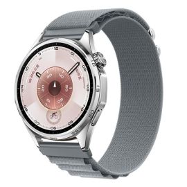 Cinturino di ricambio in NYLON per Huawei Watch GT 5 46mm / GT 6 46mm grigio