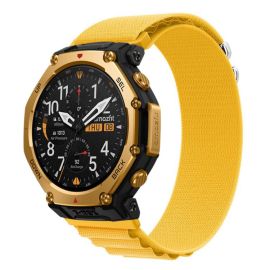 NYLON Cinturino intercambiabile per Amazfit T-Rex 3 Pro 48mm giallo