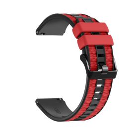 SPORTY Cinturino intercambiabile in silicone Huawei Watch Ultimate 2 rosso-nero