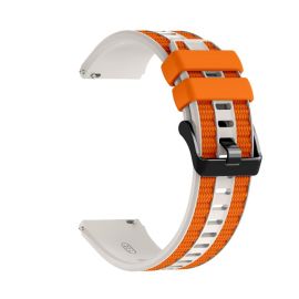 SPORTY Cinturino in silicone intercambiabile Huawei Watch Ultimate 2 arancione-beige