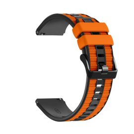 SPORTY Cinturino in silicone intercambiabile Huawei Watch Ultimate 2 nero-arancione