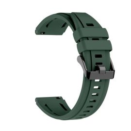 SILICONE Vymeniteľný remienok pre Huawei Watch Ultimate 2 tmavozelený