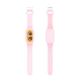 CARTOON Cinturino in silicone per bambini per Samsung Galaxy SmartTag 2 PINK BEE