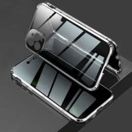Cover magnetica 360 Apple iPhone 11 Pro Max argento