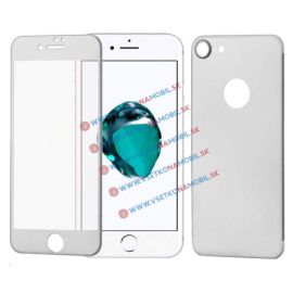 Vetro temperato 3D ALU ( RED + POSTERIORE) Apple iPhone 7 argento