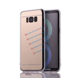 Custodia in silicone specchiato oro Samsung Galaxy S8 Plus
