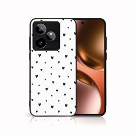 MY ART Cover protettivo per Realme GT 7T 5G BLACK HEARTS (167)