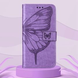ART BUTTERFLY Custodia a portafoglio per Tecno Camon 18 Premier viola