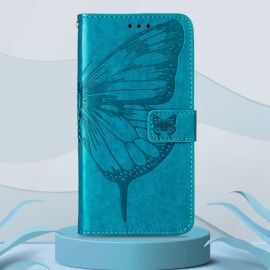ART BUTTERFLY Custodia a portafoglio per Tecno Camon 18 Premier blu