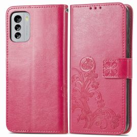 Cover portafoglio ART FLOWER S Nokia G60 rosa scuro
