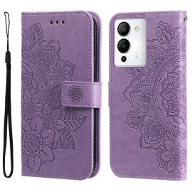 Custodia a portafoglio ART MANDALA Infinix Note 12 / Note 12 Pro 5G viola