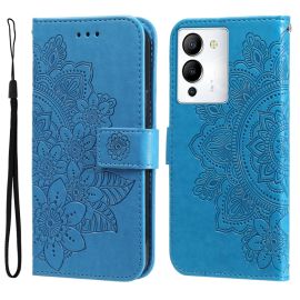 Custodia a portafoglio ART MANDALA Infinix Note 12 / Note 12 Pro 5G blu